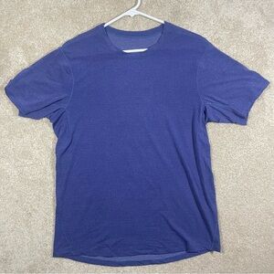 Lululemon Men’s Athletic Short Sleeve Shirt Medium (Purple)